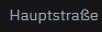 Das Wort "Hauptstraße" bei dem am ß mehrere nutzlose Pixel zu hängen scheinen