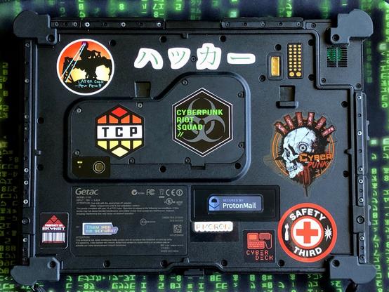 Getac Back panel and stickers
