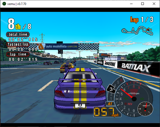Auto Modellista - XEMU XBOX emulator