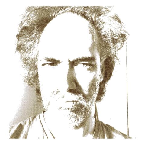Self-portrait created with the  the first few tens of thousands of digits of pi