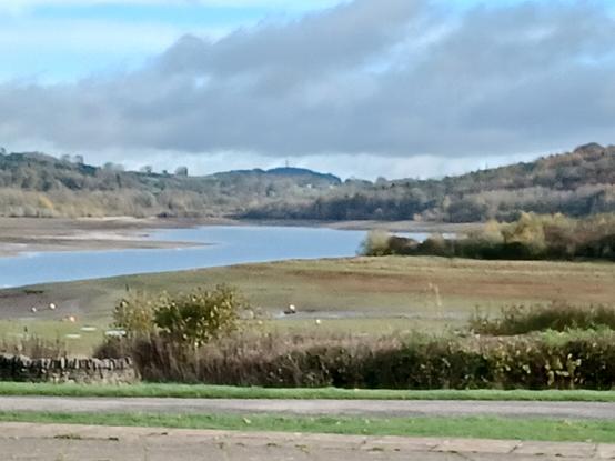 Carsington Water at a low level