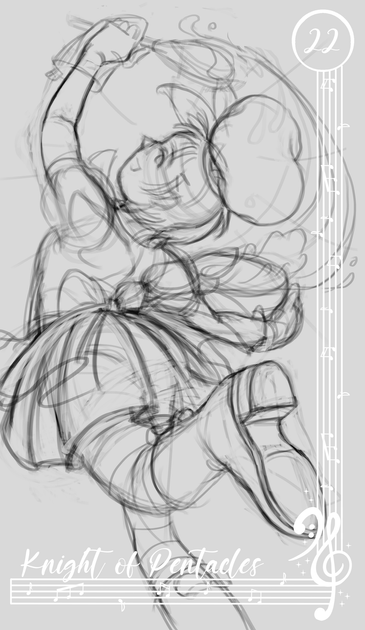 Rough lineart of my Rin Kagamine Sweet Magic piece.