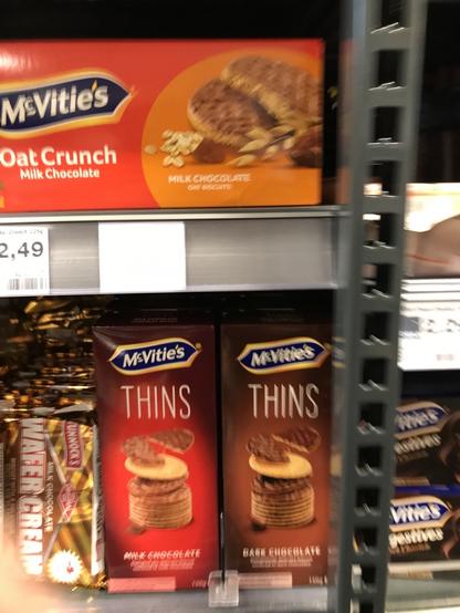 Kekse in verschiedenen Sorten von der britischen Firma Mc Vities