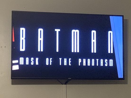 The title card of Batman Mask of The Phantasm