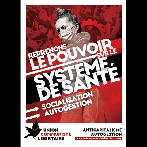Autocollant UCL Reprenons le pouvoir sur le système de santé