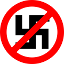 durchgestrichenes Hakenkreuz