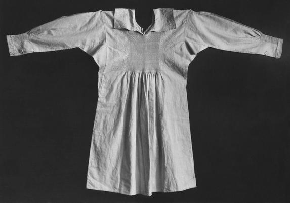 Traditional embroidered workers smock from Diss are in Norfolk