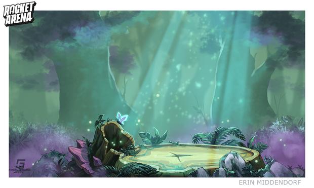 magical forest background