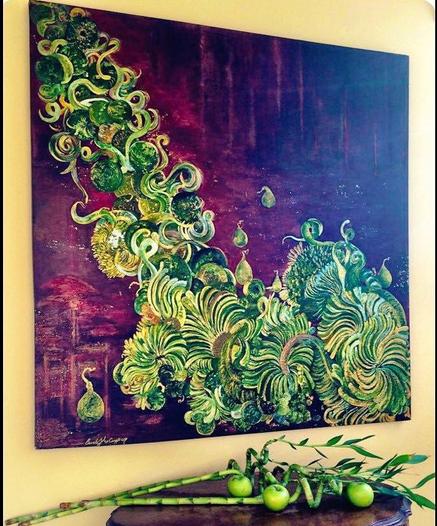 The “Emergence” painting, art ArtistCaroleJMcCoy