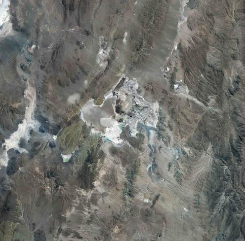 Le salar Hombre Muerto en Argentine