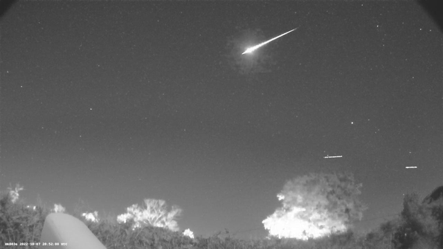A Northern Taurid meteor picked up by the UKMON cameras