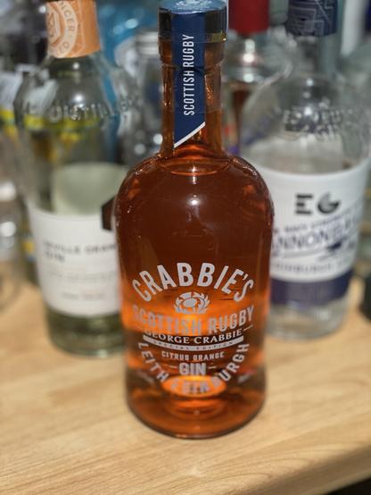 SCOTTISH RUGBY CRABBIES SPECIAL EDITION CITRUS ORANGE GIN