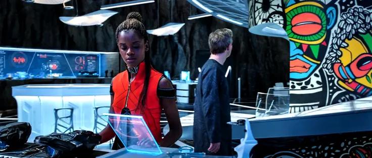 Shuri’s lab from “Black Panther”.