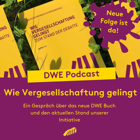 Das Sharepic zeigt: Im grünen Gras liegt ein Buch im gelben Umschlag (Titel siehe Tröt), ein lila Splatter rechts oben in der Ecke enthält den Text "Neue Folge ist da!"