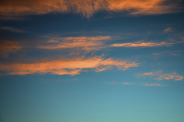 Evening clouds, late autumn