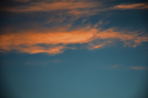 Evening clouds, late autumn