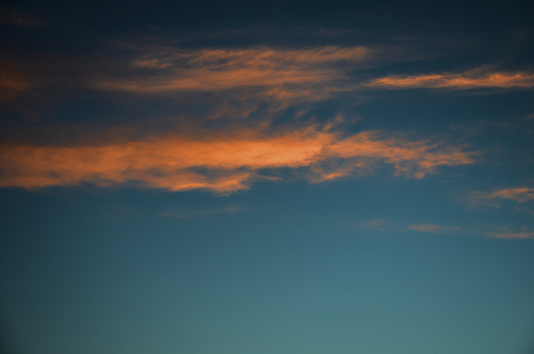 Evening clouds, late autumn