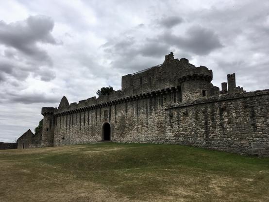 Craigmillar Castle in Edinburgh in the evening