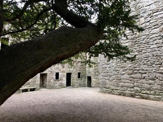 Craigmillar Castle in Edinburgh - inside walls