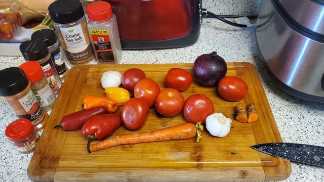 Ingredients for homemade tomato soup