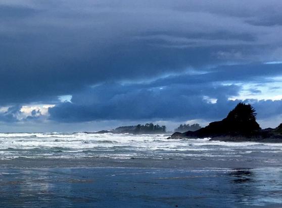 A stormy ocean scene