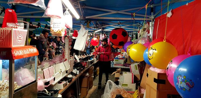 Christmas Fair concession stand in Comber Northern Ireland