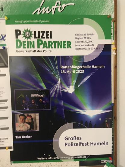 Plakat Polizeiball Hameln 2023