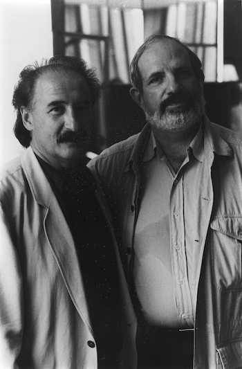 Composer Pino Donaggio with Director Brian De Palma.
