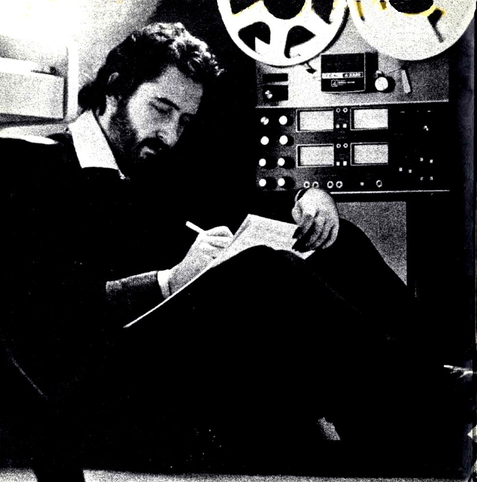 Italian Composer Pino Donaggio at work.