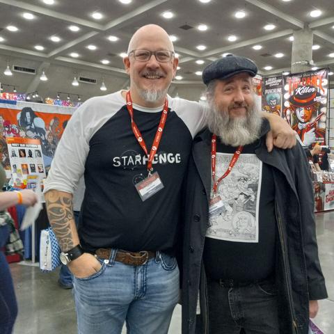 Me and comic creator Liam Sharp at Baltimore Comic Con.