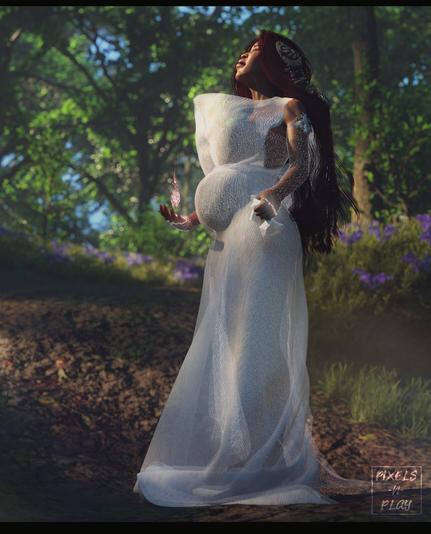 A woman in the woods mourns the loss of her father and her husband