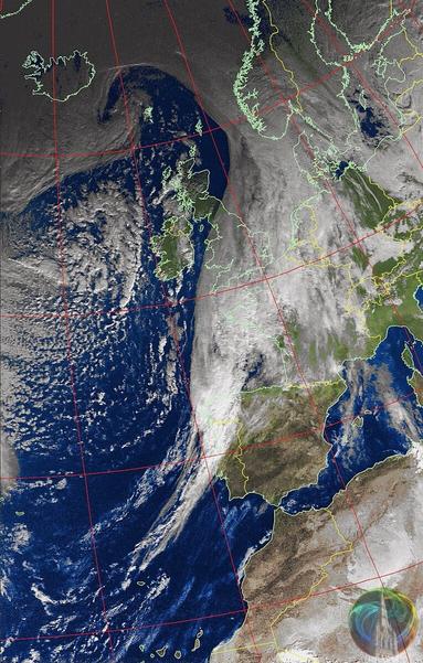NOAA18 satellite image