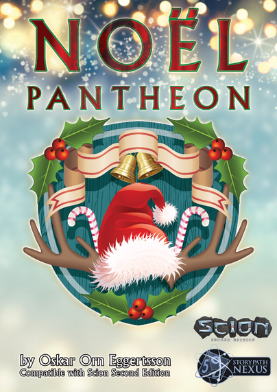 Cover of the Noël Pantheon, a community content book for Scion Second Edition