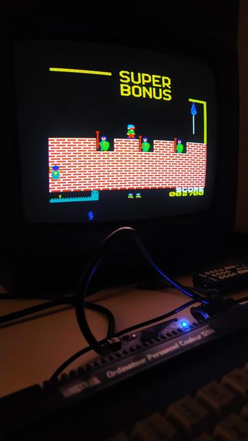 Foto del videogioco Hunchback su Amstrad CPC.