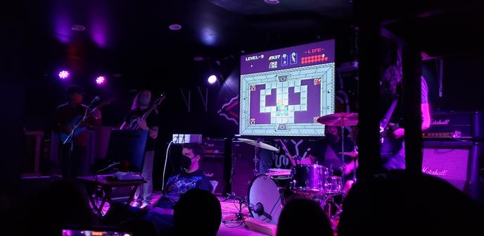 The band Bit Brigade defeating Ganon in Nintendo's original Legend of Zelda.