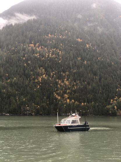 Hakai Institute survey vessel in Bute Inlet