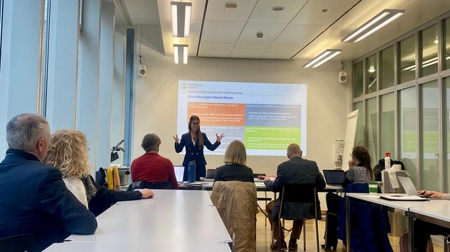 Chaiar Valsangiacomo defends her PhD at the University of Zurich in front of the jury