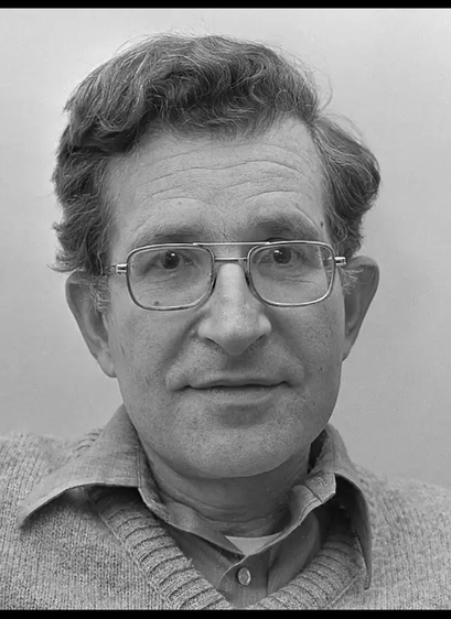 Noam Chomsky photo from 1977