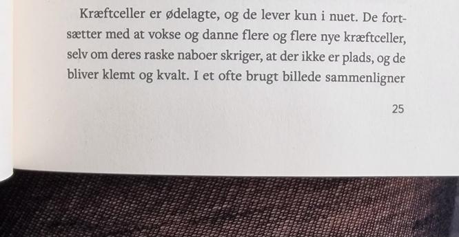 Text in a book