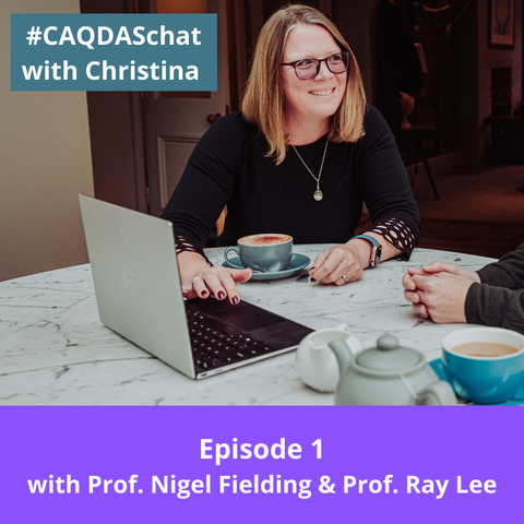Image of Christina Silver introducing Episode 1 of her podcast - with Nigel Fielding and Ray Lee
