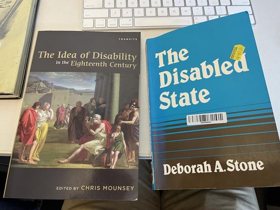 Chris Mounsey’s edited collection The Idea of Disability in the Eighteenth Century and Deborah Stone’s The Disabled State