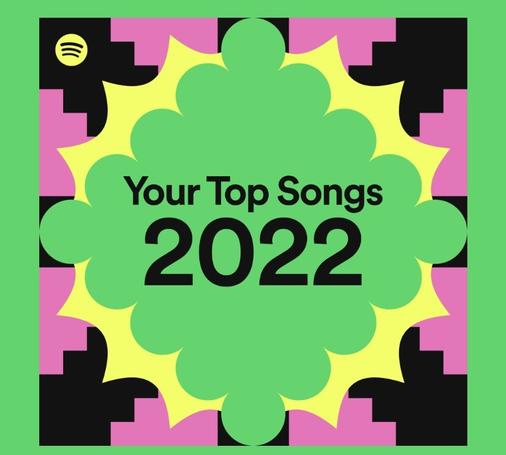 This is an image of my Spotify playlist of 2022!