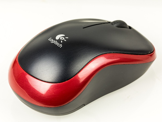 Computermaus in Schwarz-Rot