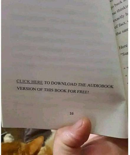Click here? Hmmm -- who edited THAT book?

#click #download #NotPossible #PrintBook #EditFailure