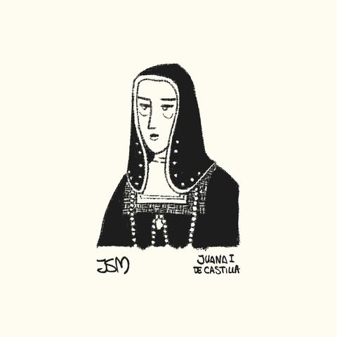 Diseño de la Reina Juana para la novela gráfica "La Granada de Carlos V" de Josema Cordón. Hija de Isabel I de Castilla y Fernando II de Aragón, no era, en principio, la heredera de las coronas. Para que eso ocurriese, tuvieron que morir su hermano en 1497, su hermana Isabel en 1498, el hijo de esta en 1500 y el heredero de Aragón, hijo de Fernando y Germana de Foix, en 1509. Maltratada por su marido y encerrada por su padre, su hijo Carlos nunca la liberó.