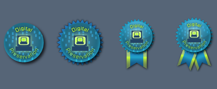 Picture of three digital badges