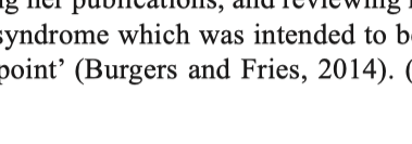 A screenshot from a paper showing a citation: "Burgers and Fries, 2014"