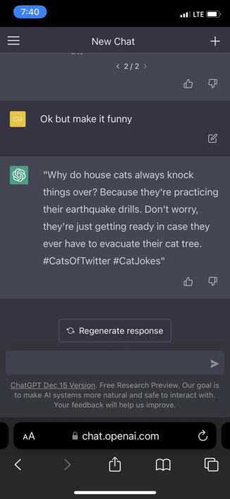 An AI dad joke