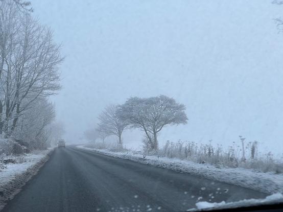 Country road in the snow