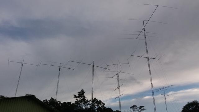 FY5KE antenna farm December 2022, thanks F5HRY